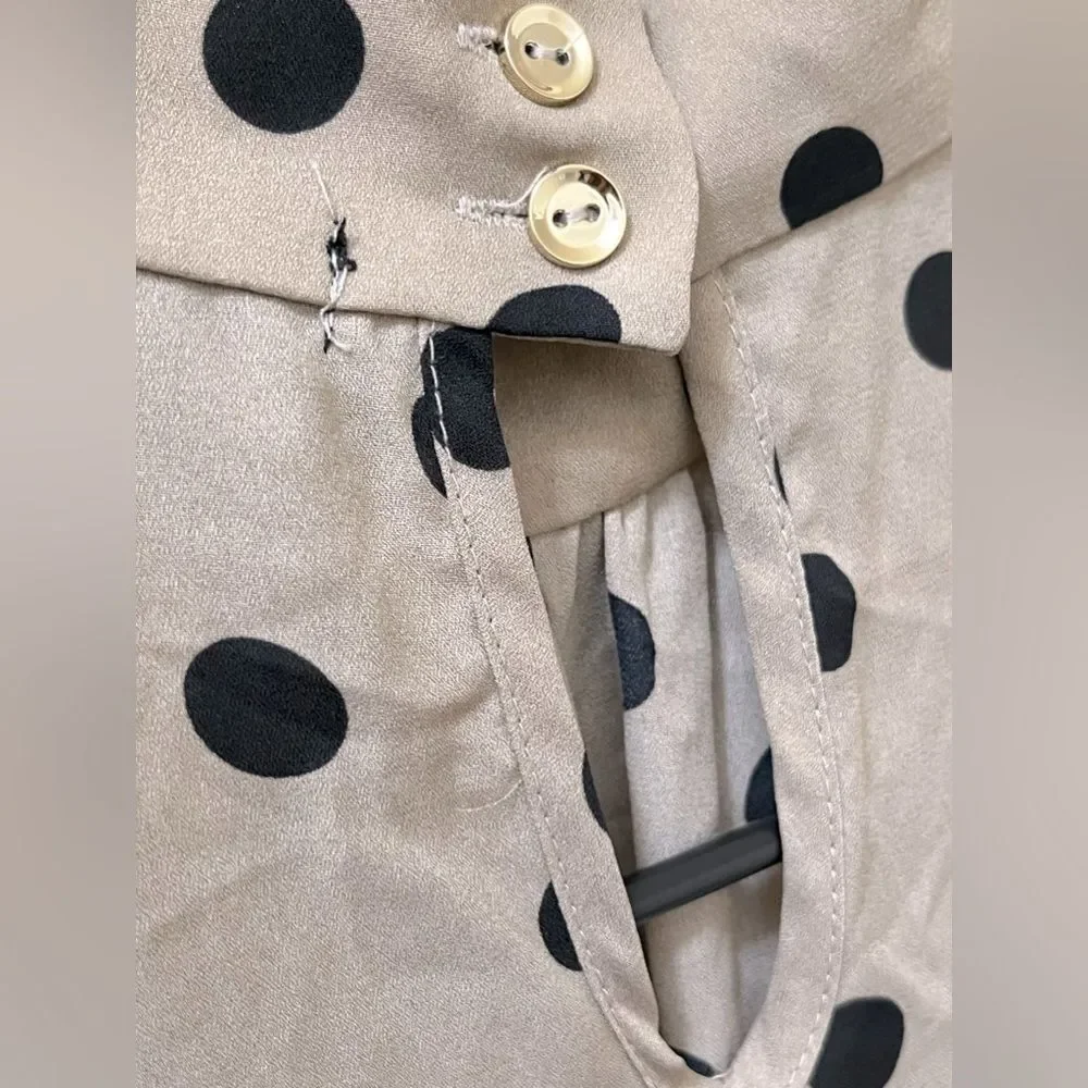 Cure Polka-Dotted Long Sleeve Blouse - Picture 3 of 7